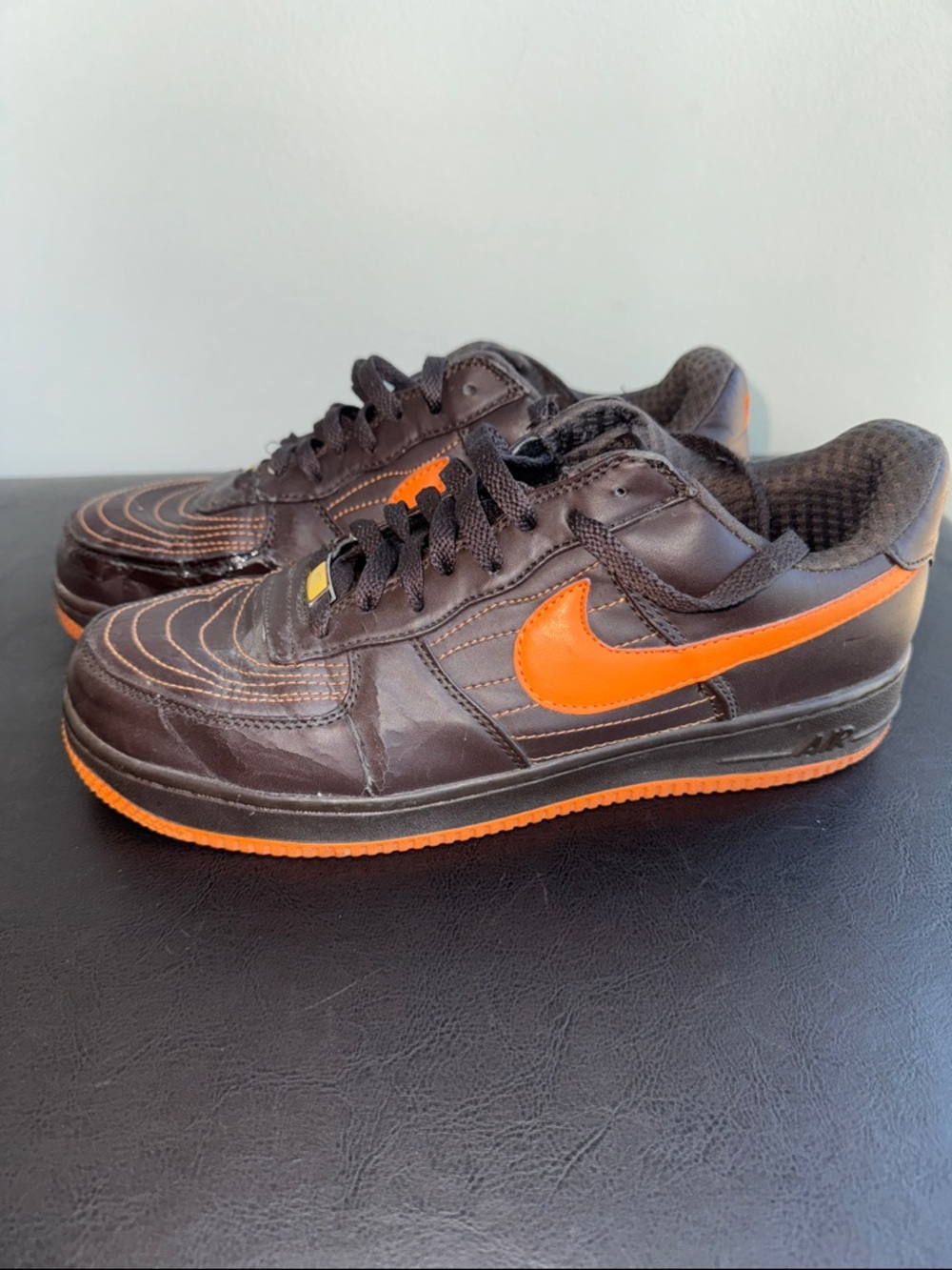 MAKE OFFER Charles Barkley Nike Air Force 1 CB34 Brown Shoes Orange CB34 s10 - Picture 3 of 16